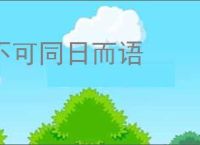 不可同日而语