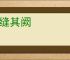 弥缝其阙