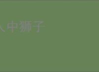 人中狮子