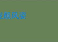龙颜凤姿