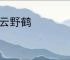 孤云野鹤