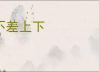 不差上下
