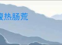 腹热肠荒