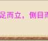重足而立，侧目而视