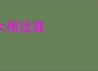 大相迳庭
