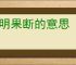 英明果断的意思