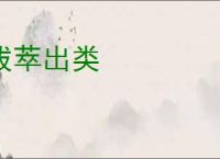 拔萃出类