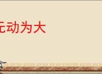 无动为大