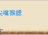 尖嘴猴腮