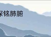 深铭肺腑