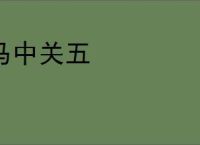 马中关五