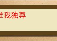 惟我独尊