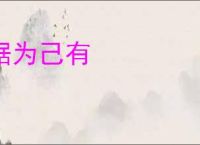 据为己有