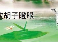 吹胡子瞪眼