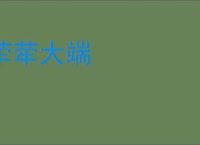 荦荦大端