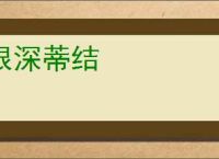 根深蒂结
