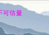 不可估量