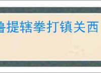 鲁提辖拳打镇关西