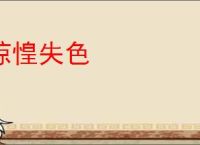 惊惶失色