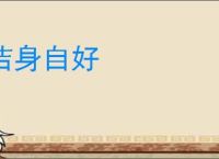 洁身自好