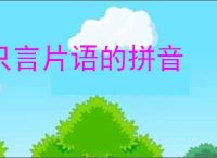 只言片语的拼音