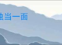 独当一面