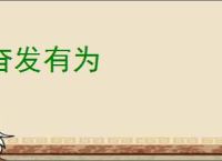 奋发有为