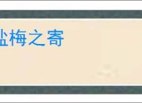 盐梅之寄
