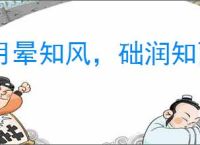 月晕知风，础润知雨