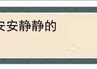 安安静静的