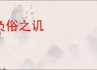 负俗之讥