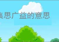 集思广益的意思
