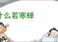 什么若寒蝉