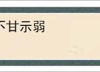 不甘示弱