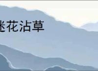 迷花沾草