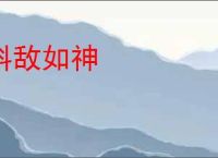 料敌如神
