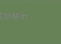 花阶柳市