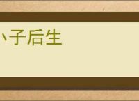 小子后生