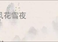 风花雪夜