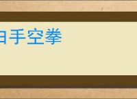 白手空拳