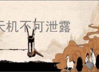 天机不可泄露