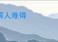 解人难得