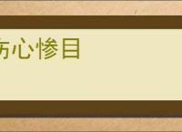 伤心惨目