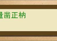 量凿正枘