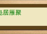 凫居雁聚