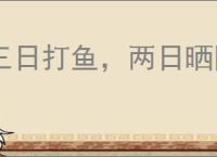 三日打鱼，两日晒网