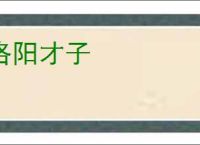 洛阳才子