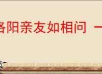洛阳亲友如相问 一片冰心在玉壶