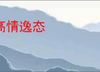 高情逸态