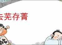 去芜存菁